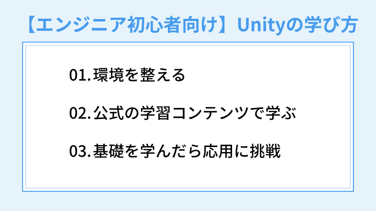 【エンジニア初心者向け】Unityの学び方