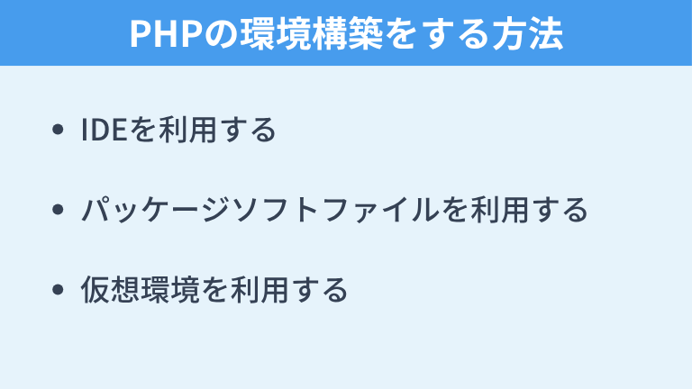 PHPの環境構築をする方法